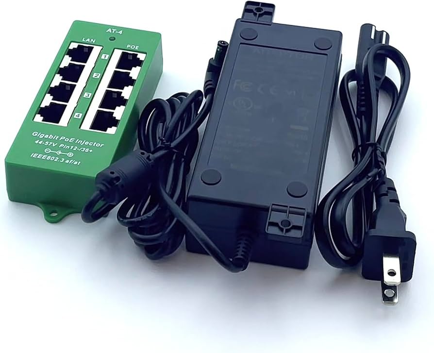 Amazon.com: PoE Texas 4 Port PoE Active Mode A Injector with